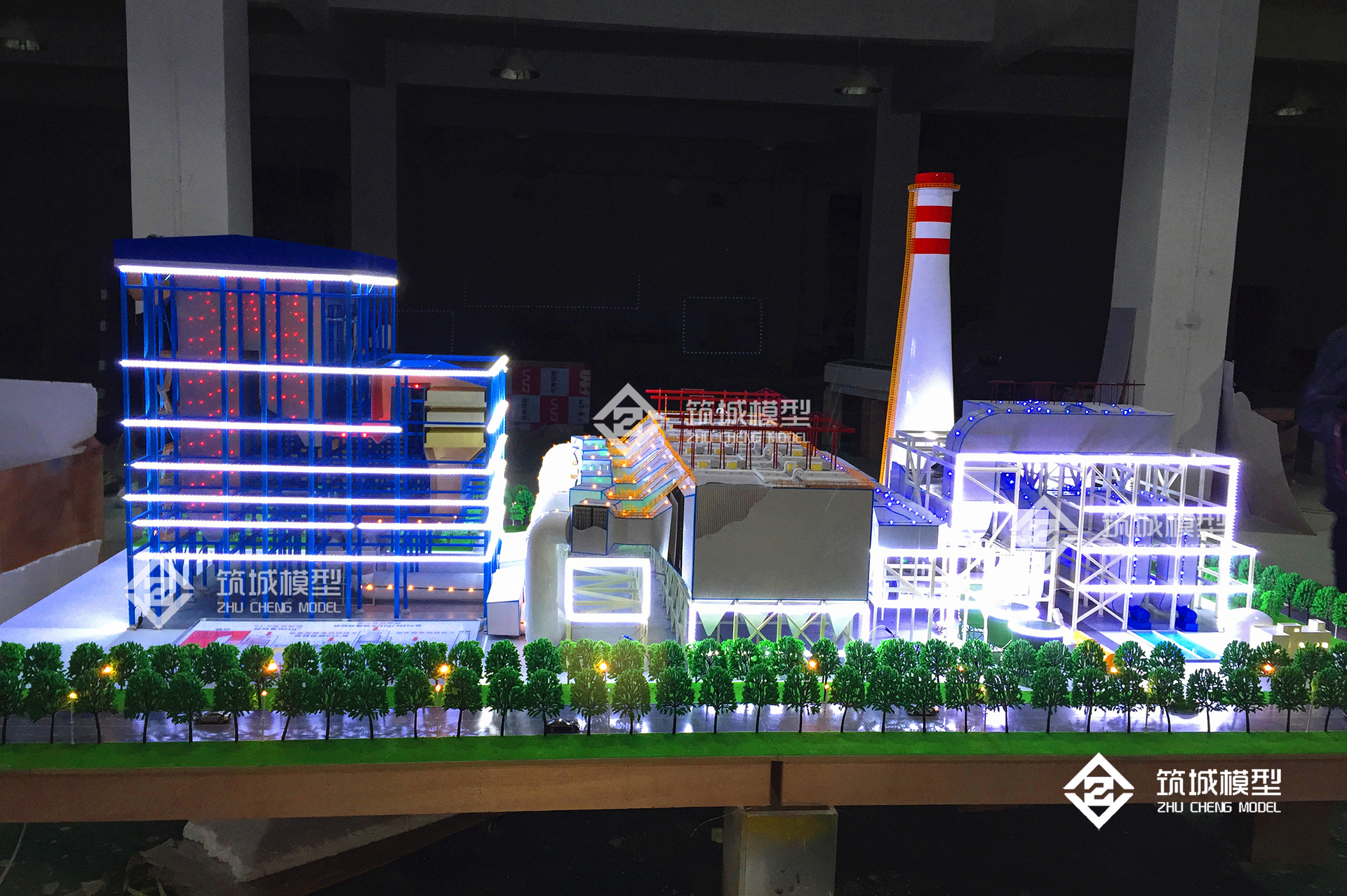 浙能集团火电超低排放系统演示沙盘