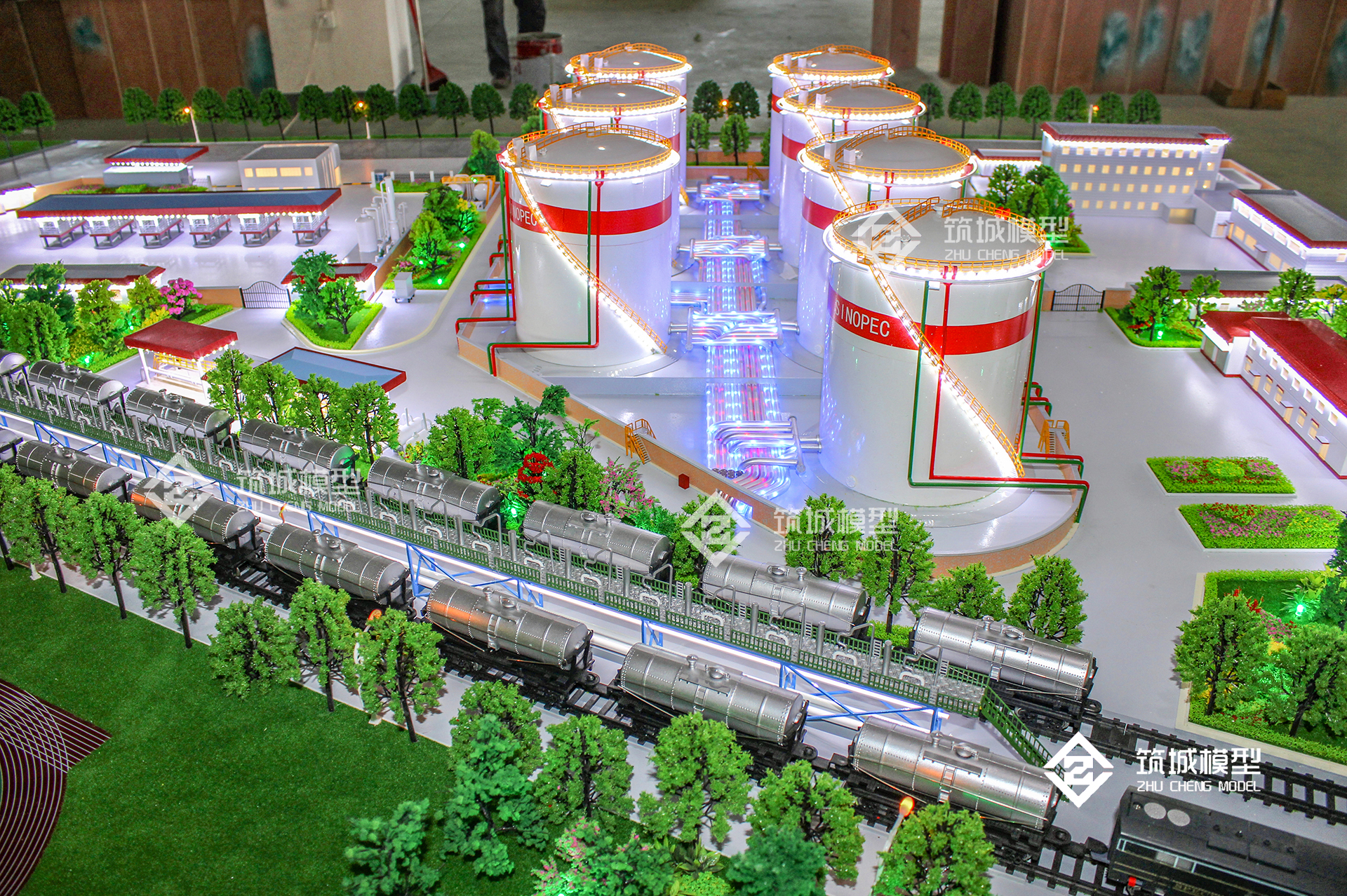 中石化北京大兴油库沙盘