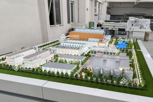 国机集团孟加拉北达卡垃圾发电沙盘模型制作 | 垃圾焚烧发电厂沙盘模型定制 - 北京筑城世纪